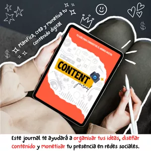 Imagen de portada para Ebook CONTENT JOURNAL: Planifica, crea y monetiza tu contenido digital
