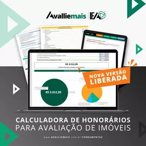 Imagem de capa para o Ebook [Planilha 13] Calculadora de Honorários para Avaliação de Imóveis