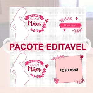 Imagem de capa para o Curso online Artes para Canecas - Meu Primeiro Dia das Mães (Sublimação)