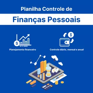 Imagem de capa para o Ebook Planilha de Controle de Finanças Pessoais