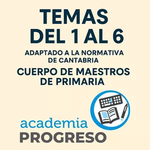 Imagen de portada para Ebook TEMARIO CUERPO DE MAESTROS DE EDUCACIÓN PRIMARIA CANTABRIA: Temas Generales de Educación Primaria