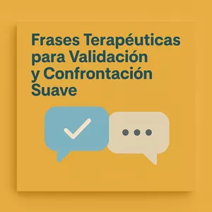Imagen de portada para Ebook Frases Terapéuticas para Validación y Confrontación Suave