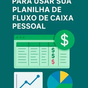 Imagem de capa para o Ebook Planilha de Fluxo de Caixa Pessoal