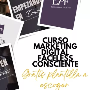 Imagen de portada para Ebook Curso marketing digital consciente FACELESS 
