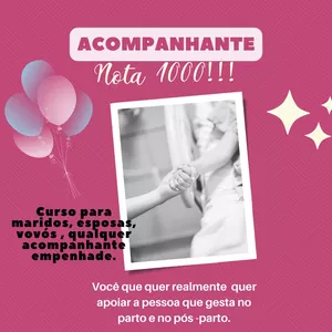 Imagem de capa para o Curso online ACOMPANHANTE NOTA 1000