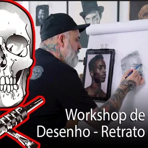Desenho com André Rodrigues - Construção de um retrato