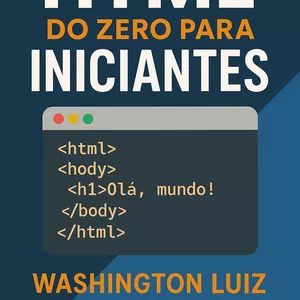 Imagem de capa para o Ebook HTML do Zero para Iniciantes