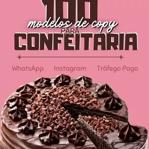 Imagem de capa para o Curso online 100 modelos de copy para Confeitaria