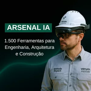 Imagem de capa para o Curso online Arsenal IA: 1.500 Ferramentas para Engenharia, Arquitetura e Construção