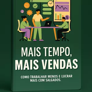 Imagem de capa para o Ebook Mais tempo, Mas venda: Como trabalhar menos e lucrar mais com salgados 