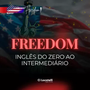 Imagem de capa para o Curso online Freedom! Domine o inglês de forma simples.