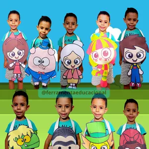 Imagem de capa para o Ebook 🌈 Kit com 11 aventais personagens do Sítio do Pica pau Amarelo 💛