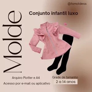 Imagem de capa para o Ebook Molde conjunto infantil luxo 