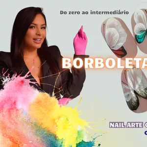 Imagem de capa para o Curso online Nail Arte Feita Com Tinta Acrílica