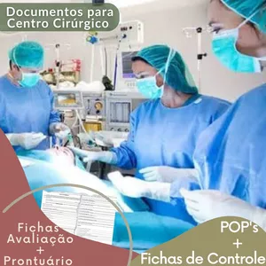 Imagem de capa para o Curso online POP'S CENTRO CIRÚRGICO, FICHAS DE ANAMNESE E PRONTUÁRIO,  TERMOS E FICHAS DE CONTROLE. FICHAS DIGITAIS PARA PROFISSIONAIS ATUANTES EM CENTRO CIRÚRGICO
