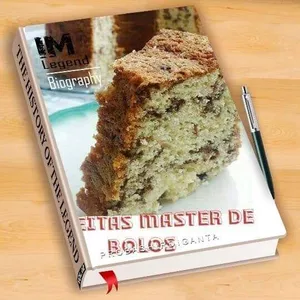 Imagem de capa para o Ebook Receitas Master de Bolos- LIVRO DE RECEITAS DE BOLOS.