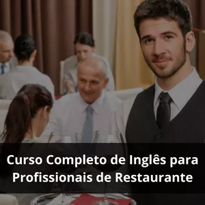 Imagem de capa para o Curso online Inglês para Profissionais de Restaurante (Curso Completo)