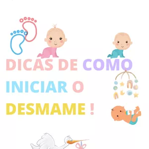 Imagem de capa para o Ebook DICAS DE COMO INICIAR O DESMAME !