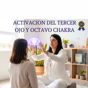 Imagen de portada para Curso online Activación del tercer ojo y octavo chakra, glándula pineal y desarrollo Interior, nivel principiante y maestria
