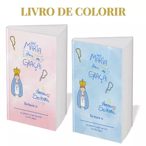 Imagem de capa para o Ebook Livro de Colorir Infantil – Colorindo com Nossa Senhora 📖✨