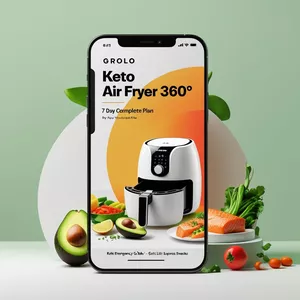Imagen de portada para Curso online Keto Air Fryer 360° - Plan Completo de 7 Días