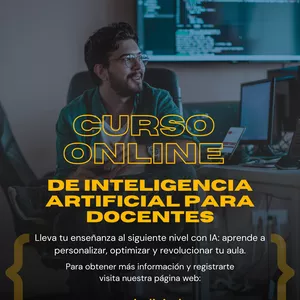 Imagen de portada para Curso online Curso online de inteligencia artificial para docentes.
