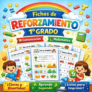 Imagen de portada para Ebook FICHAS DE REFORZAMIENTO 1ER GRADO