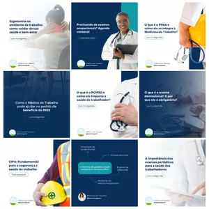 Imagem de capa para o Curso online Canva Pack Medicina do Trabalho