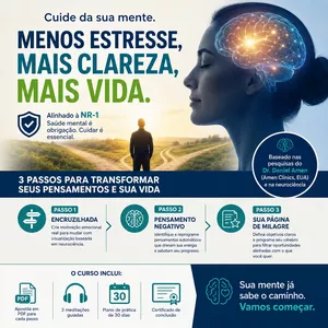 Imagem do curso Saúde Mental em 3 Passos: Programa de Bem-Estar Alinhado à NR-1
