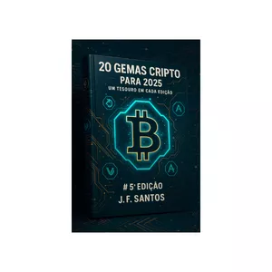 Imagem de capa para o Ebook 20 GEMAS CRIPTO PARA 2025