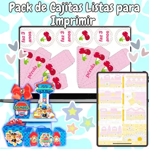 Imagen de portada para Curso online Súper Pack de Cajitas Personalizables para Imprimir (PDF, PNG, Studio)