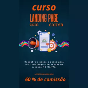 Imagem do curso CURSO LANDING PAGE COM CANVA