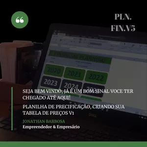 Imagem de Planilha de Gestão Empresarial - Precificação, Criando Sua Tabela de Preço! criado por Jonathan Barbosa na hotmart