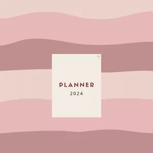 Imagem de capa para o Ebook Planner 2024 - Organize sua rotina
