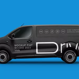 Imagem de capa para o Curso online Mockup Scudo Fiat 2022 PSD