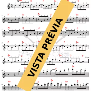 Imagem de capa para o Ebook 🎼 Blue (Da Ba Dee) - 6348 - Tutorial Partitura e Teclado Fácil
