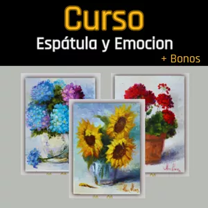 Imagen de portada para Curso online Curso de pintura ESPÁTULA y EMOCIÓN