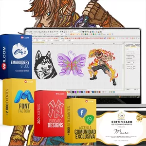 Imagen de portada para Curso online BORDADOS Y PONCHADOS DE CERO A EXPERTO - Crea Matrices Para Bordados Computarizados