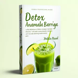 Imagem de capa para o Ebook 10 Receitas Detox para Secar a Barriga