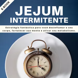 Imagem de capa para o Ebook Jejum Intermitente - Manual Completo