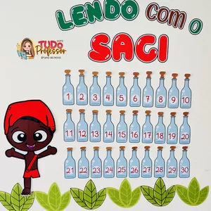 Imagem de capa para o Ebook Lendo Com o Saci