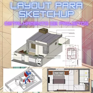 Imagem de capa para o Curso online Layout para SketchUp - Detalhamento de Projetos 