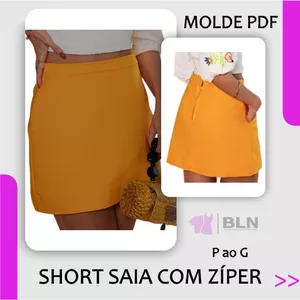 Imagem de capa para o Ebook SHORT SAIA COM ZÍPER