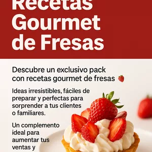 Imagen de portada para Ebook Pack de Recetas Gourmet de Fresas