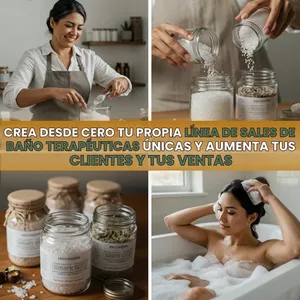 Imagen de portada para Ebook Crea desde Cero Tu Propia Línea de Sales de Baño Terapéuticas