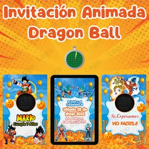 Imagen de portada para Curso online Invitación Animada de Dragon Ball - Cumpleaños Personalizable