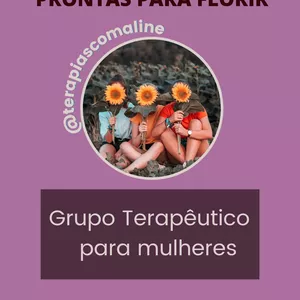 Imagem de capa para o Evento online  Grupo Terapêutico Prontas para Florir 