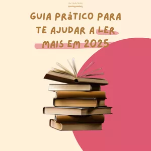 Imagem de capa para o Ebook Como tirar sua meta de leitura do papel e ler mais em 2025