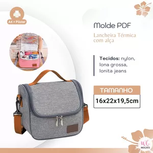 Imagem de capa para o Ebook MOLDE BOLSA LANCHEIRA TÉRMICA COM ALÇA