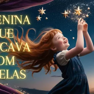 Imagem de capa para o Ebook E-book infantil: A menina que brincava com estrelas